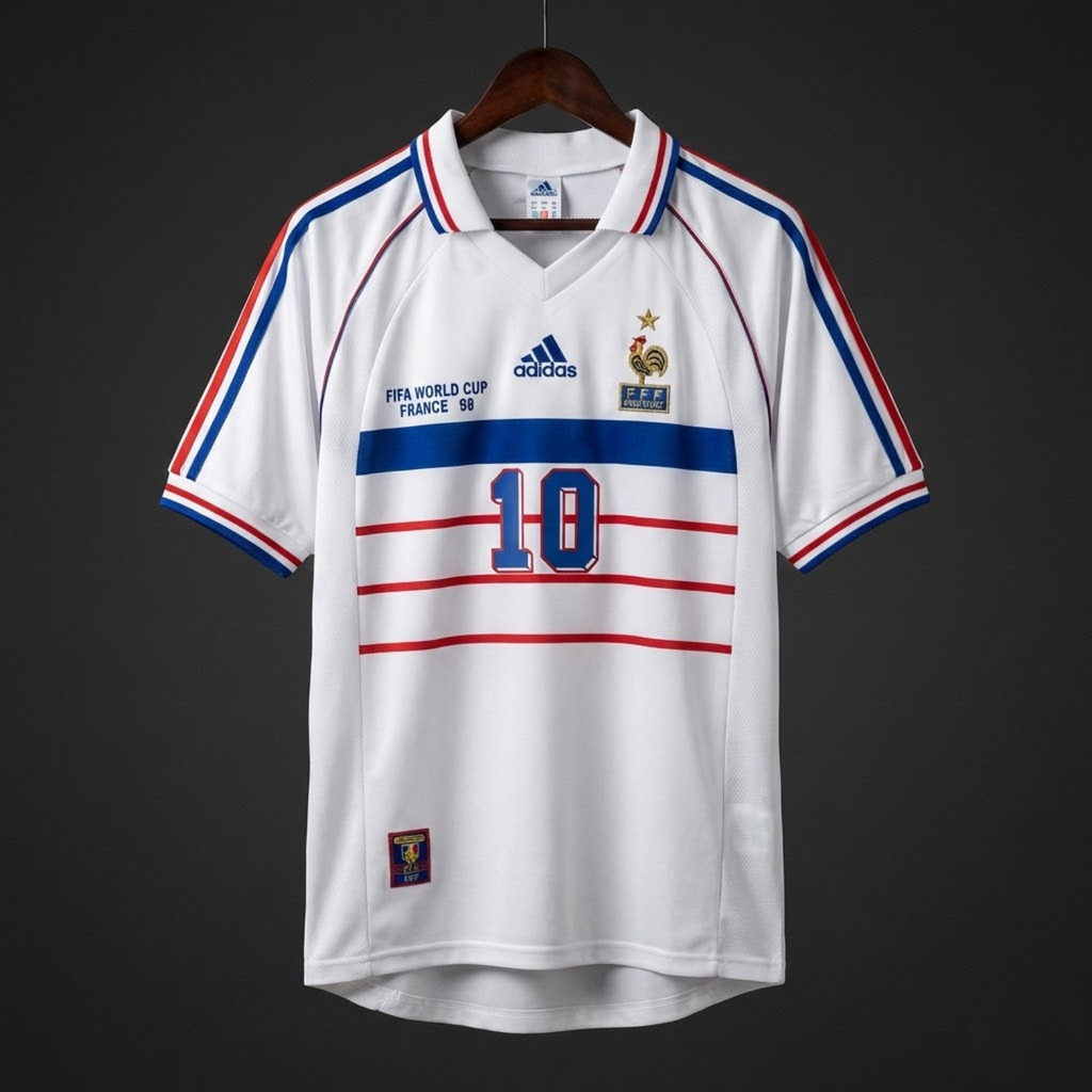France 1998 Away Shirt - Zinedine Zidane #10 Edition